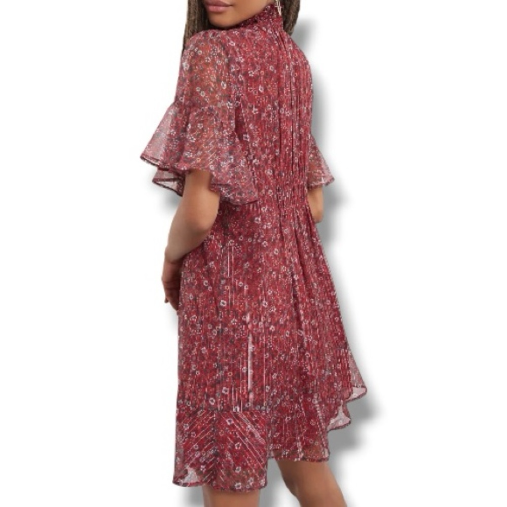 Anthropologie Ranna Gill Franny Smocked Mini Dress  Size Medium Petite - Picture 5 of 10